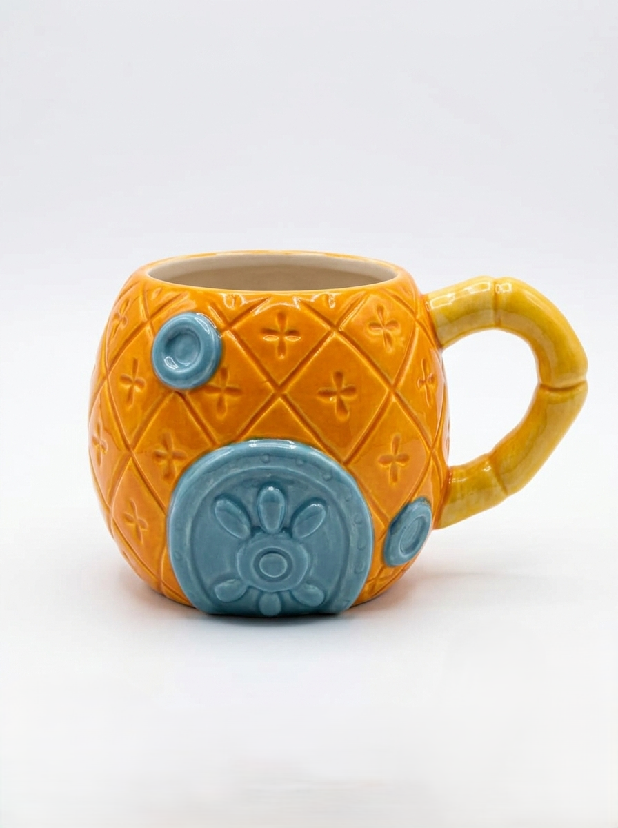 Taza Casa de Bob Esponja Piña 510 ml Cerámica